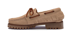 RANGER SUEDE FRINGE WOMAN BEIGE CAMEL